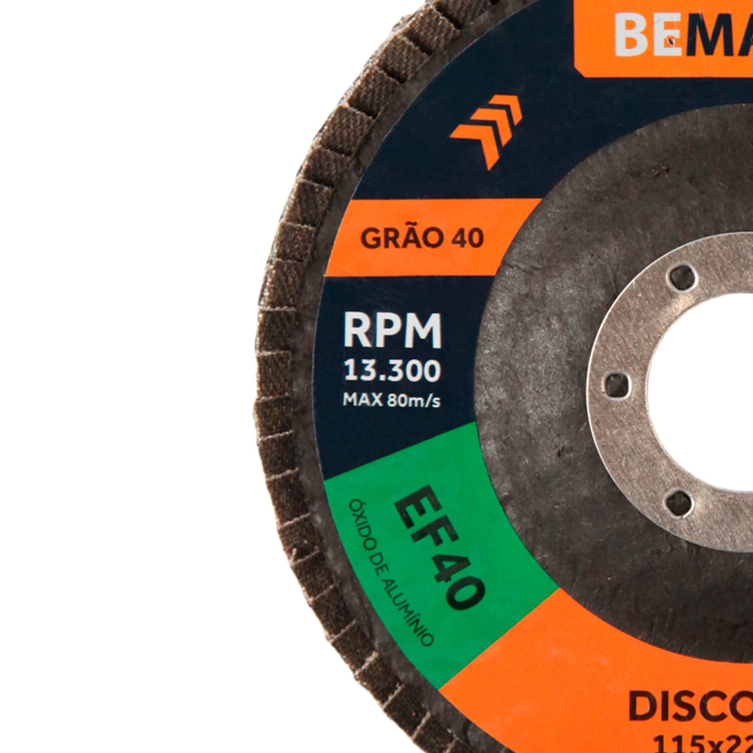 Disco Flap Cônico de Óx. de Alumínio – 115x22,2mm AF 40 - Imagem 2