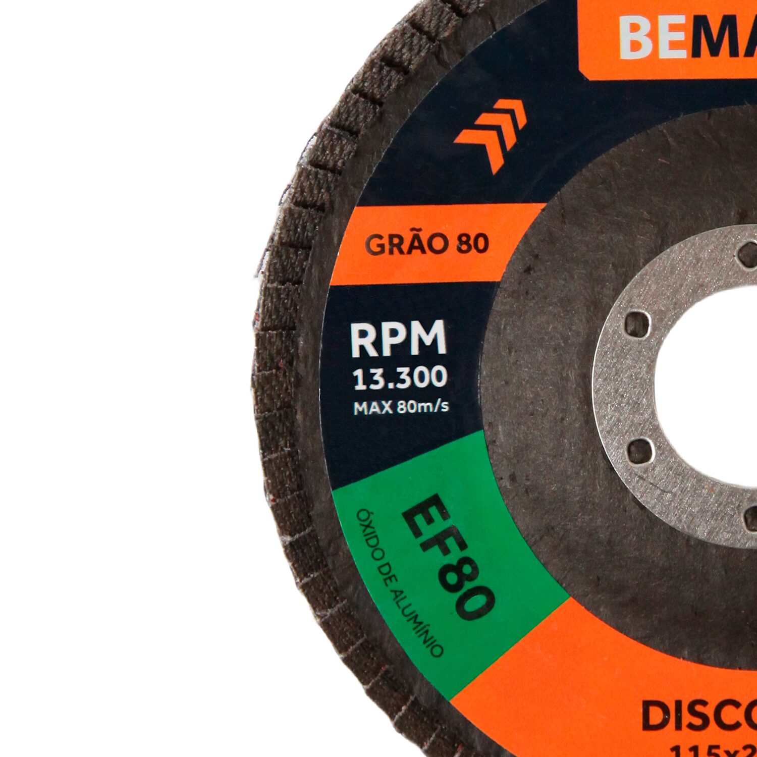 Disco Flap Cônico de Óx. de Alumínio – 115x22,2mm AF 80 - Imagem 2