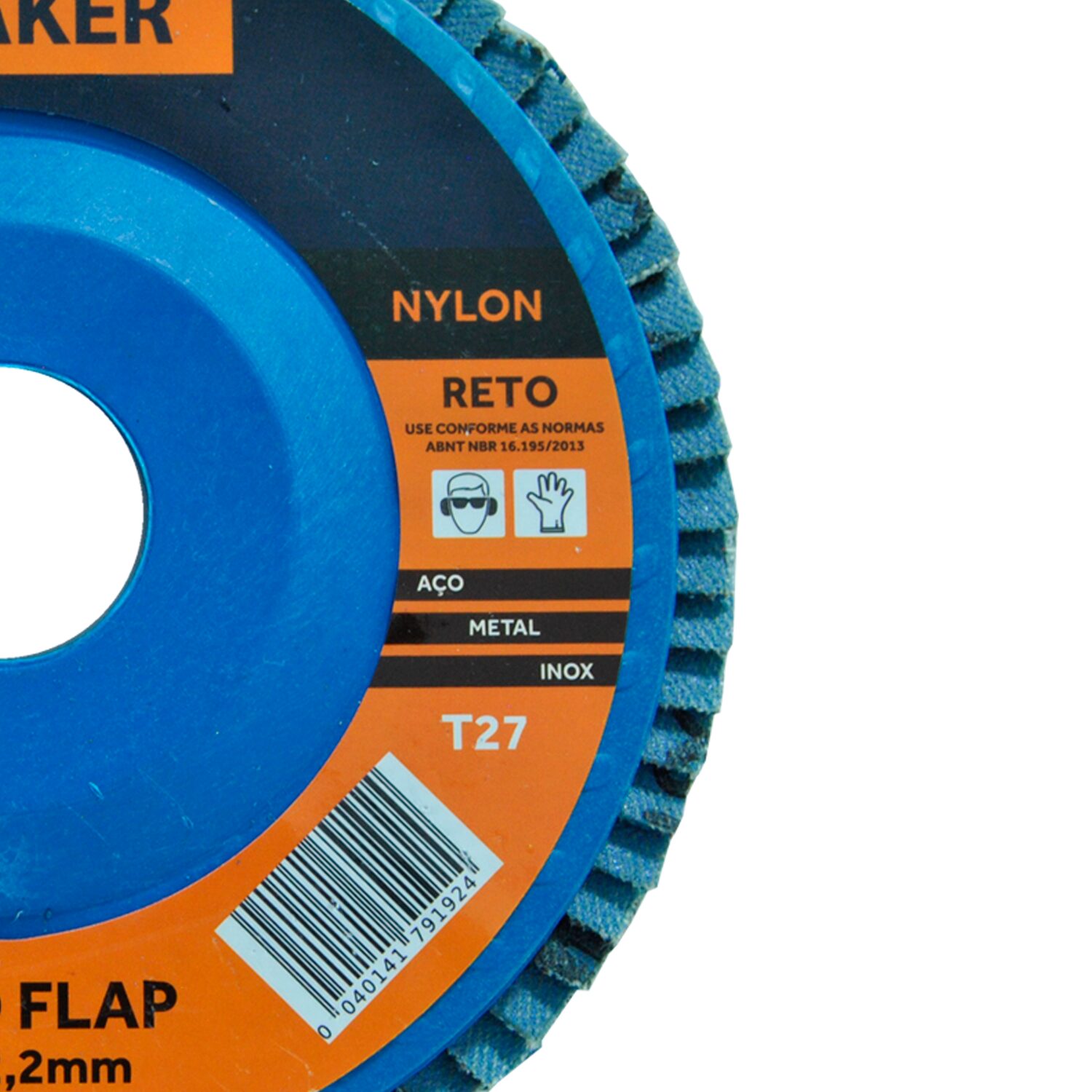 Disco Flap Reto de Óx. de Zircônio - 115x22,2mm ZN 40 - Imagem 3