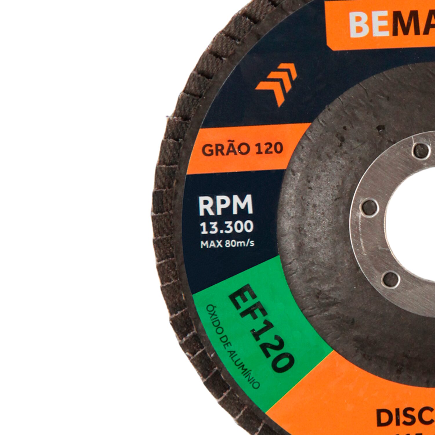 Disco Flap Cônico de Óx. de Alumínio – 115x22,2mm AF120 - Imagem 2