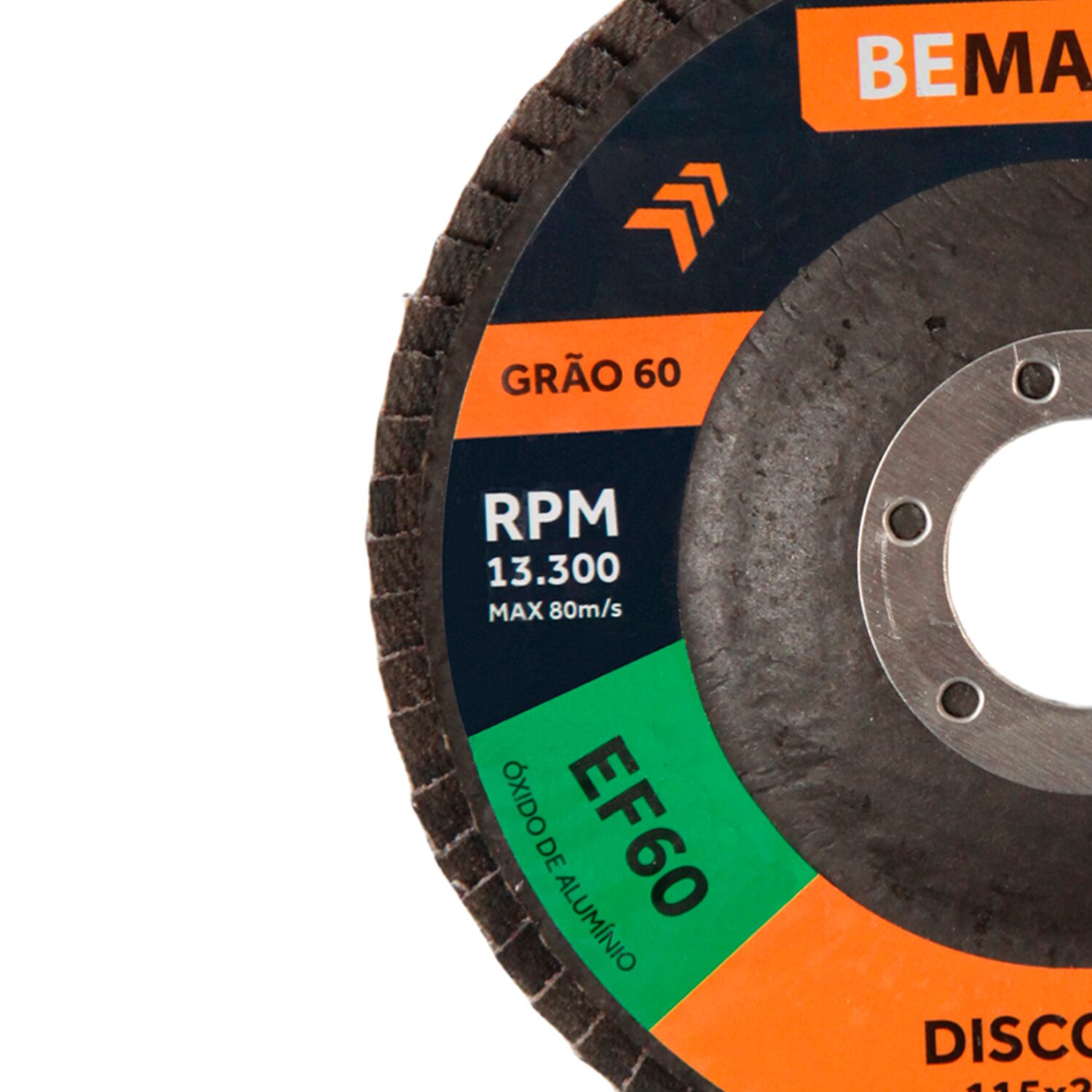 Disco Flap Cônico de Óx. de Alumínio – 115x22,2mm AF 60 - Imagem 2