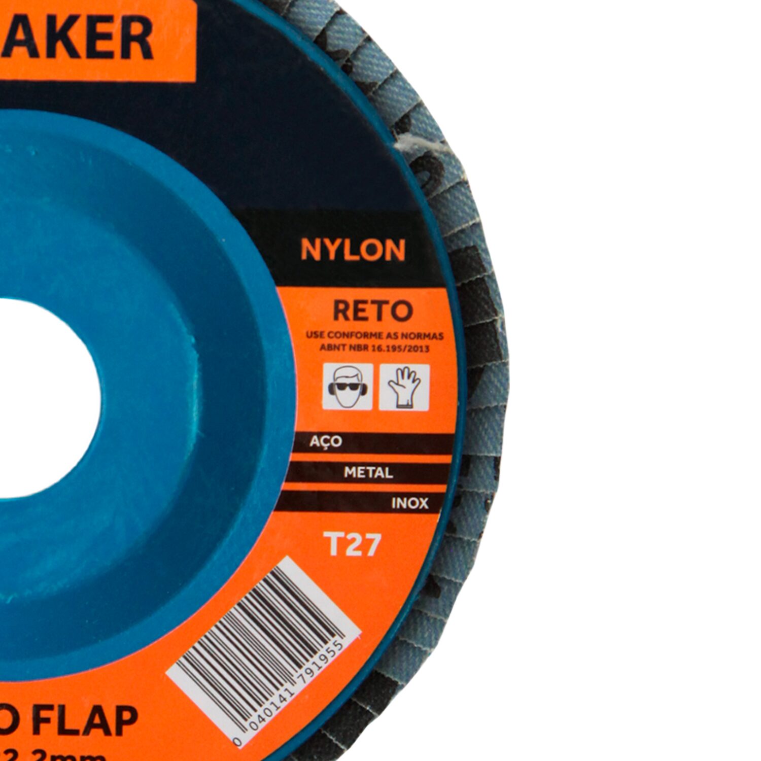 Disco Flap Reto de Óx. de Zircônio - 115x22,2mm ZN120 - Imagem 3