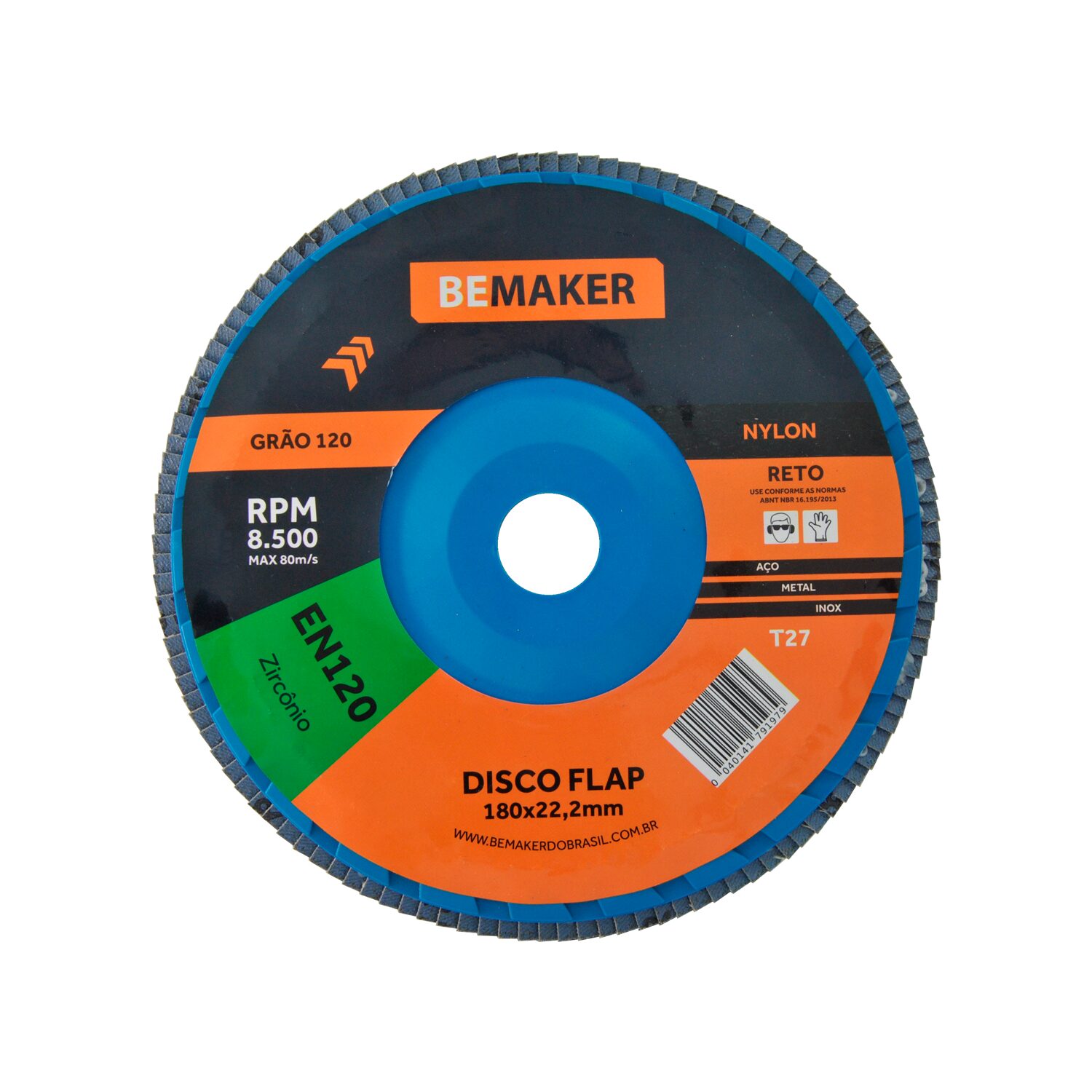Disco Flap Reto de Óx. de Zircônio - 180x22,2mm ZN120