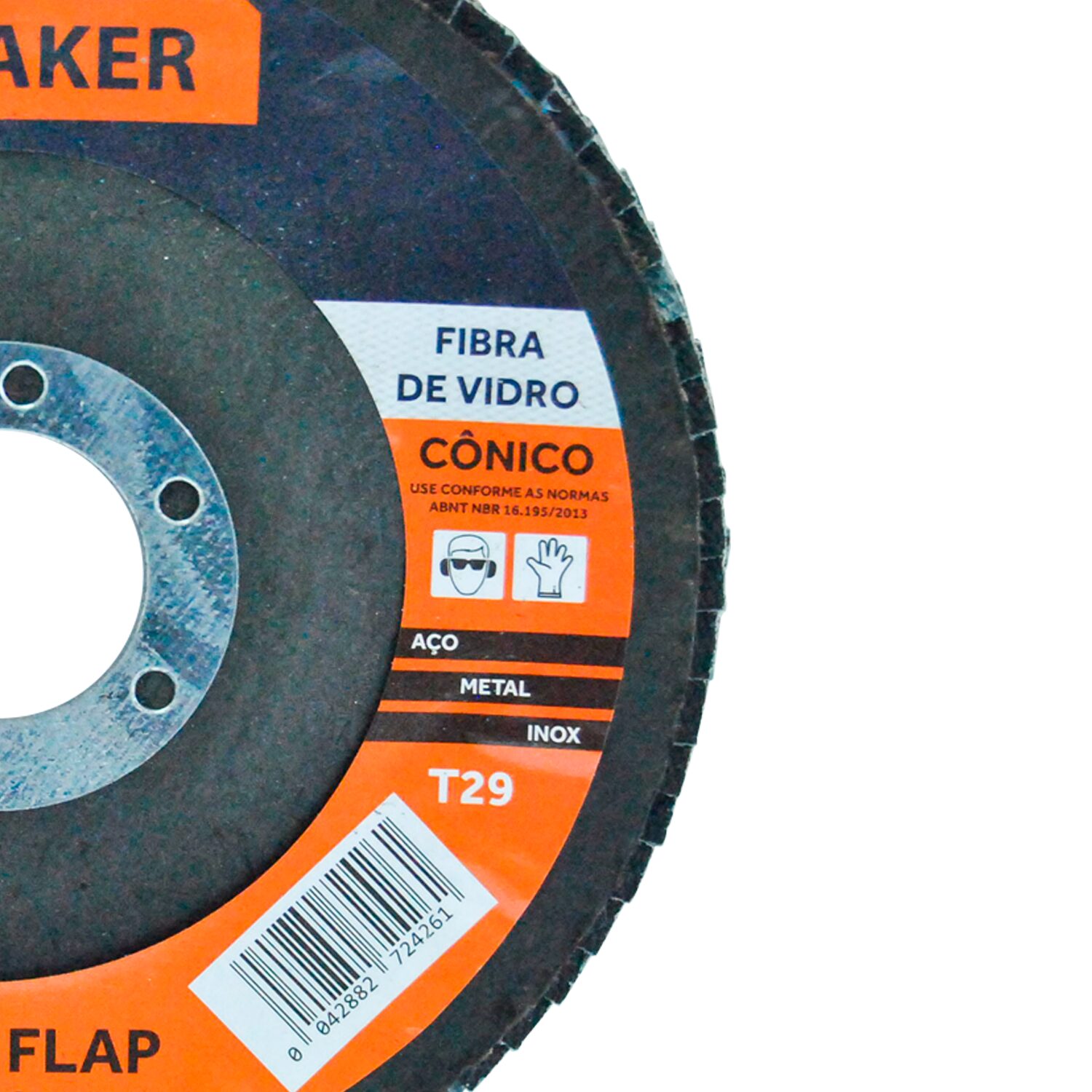 Disco Flap Cônico de Óx. de Alumínio Calcinado – 115x22,2mm CF100 - Imagem 3