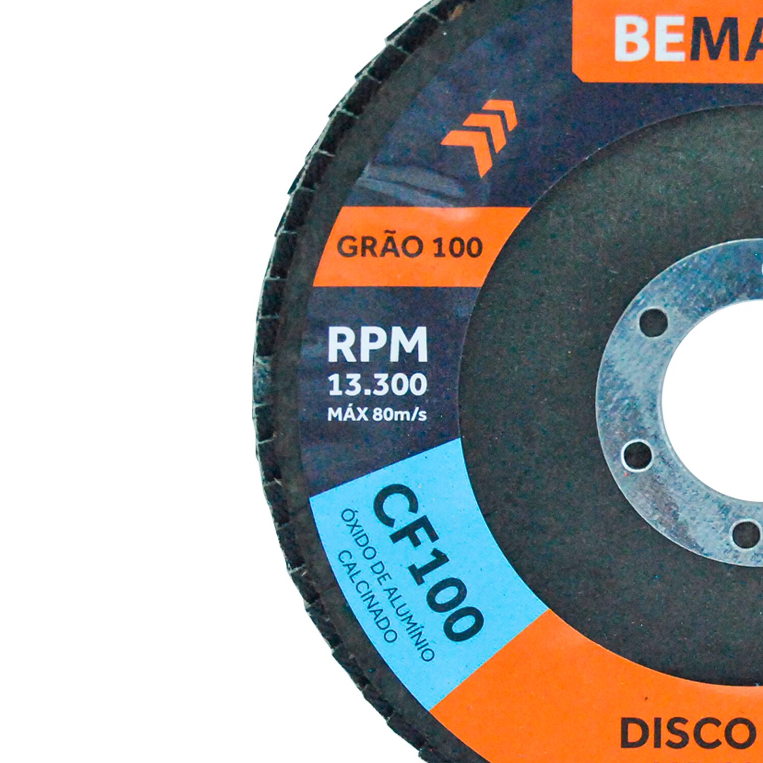 Disco Flap Cônico de Óx. de Alumínio Calcinado – 115x22,2mm CF100 - Imagem 2