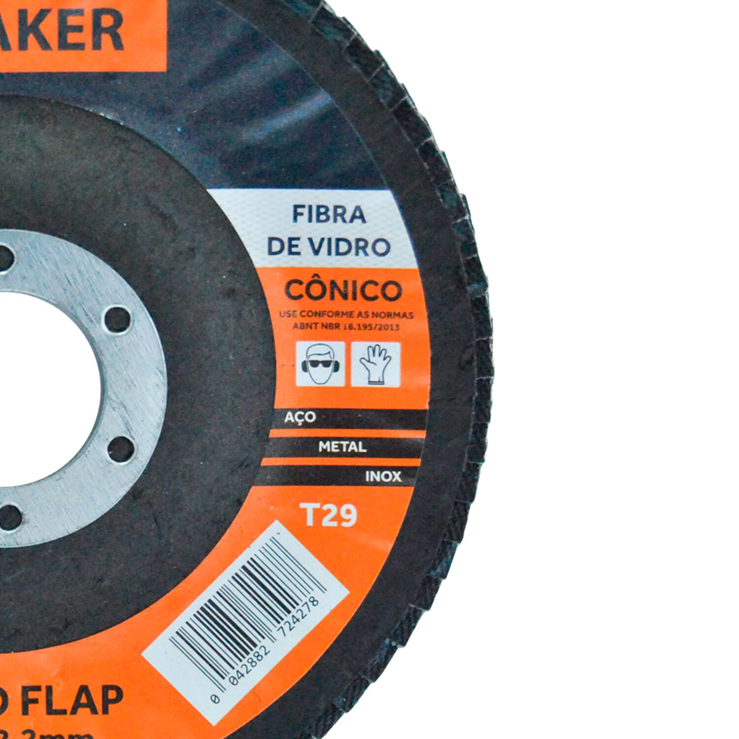 Disco Flap Cônico de Óx. de Alumínio Calcinado – 115x22,2mm CF120 - Imagem 3