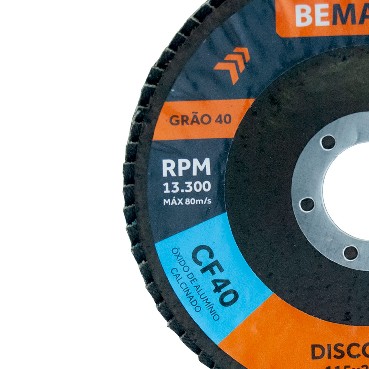 Disco Flap Cônico de Óx. de Alumínio Calcinado – 115x22,2mm CF 40 - Imagem 2