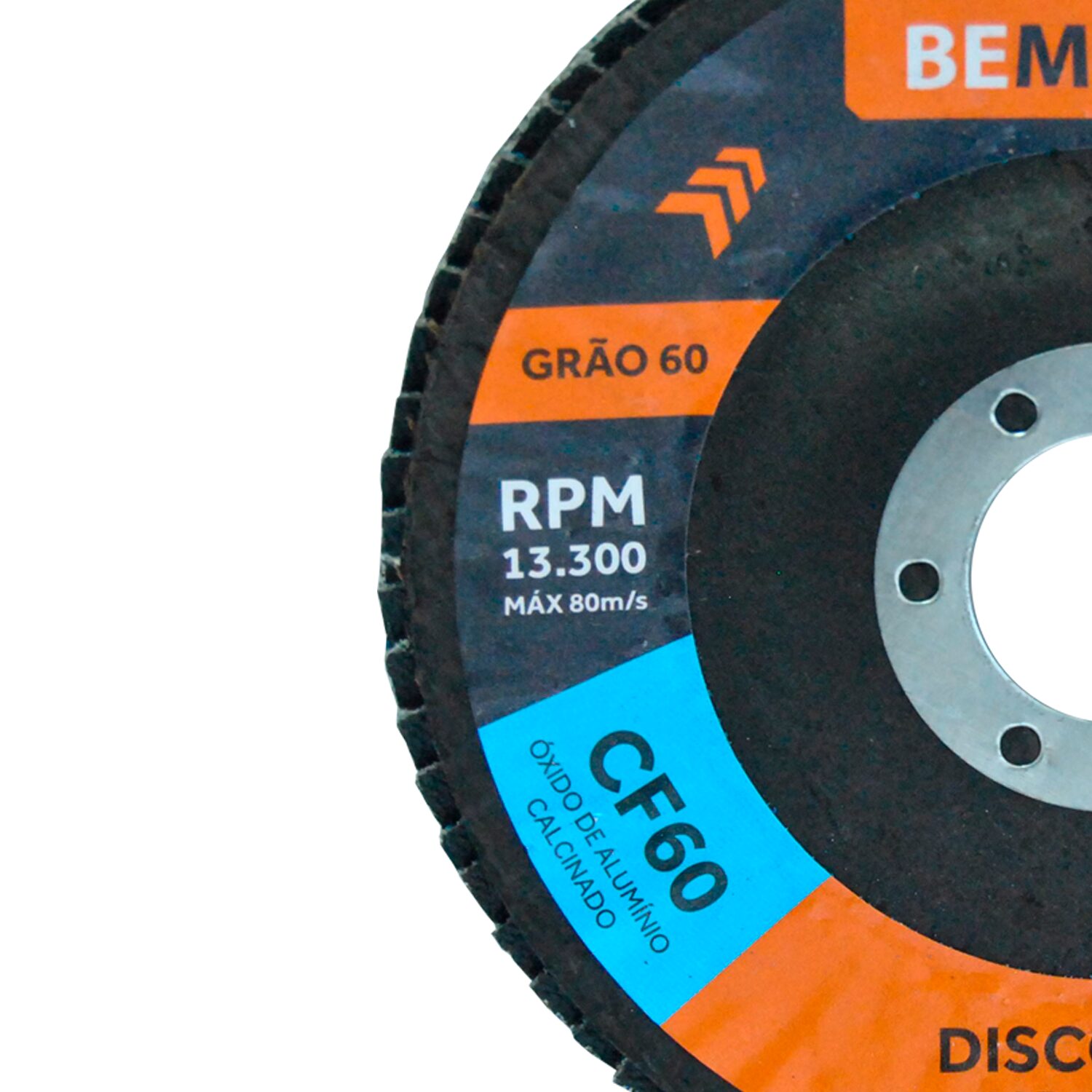 Disco Flap Cônico de Óx. de Alumínio Calcinado – 115x22,2mm CF 60 - Imagem 2