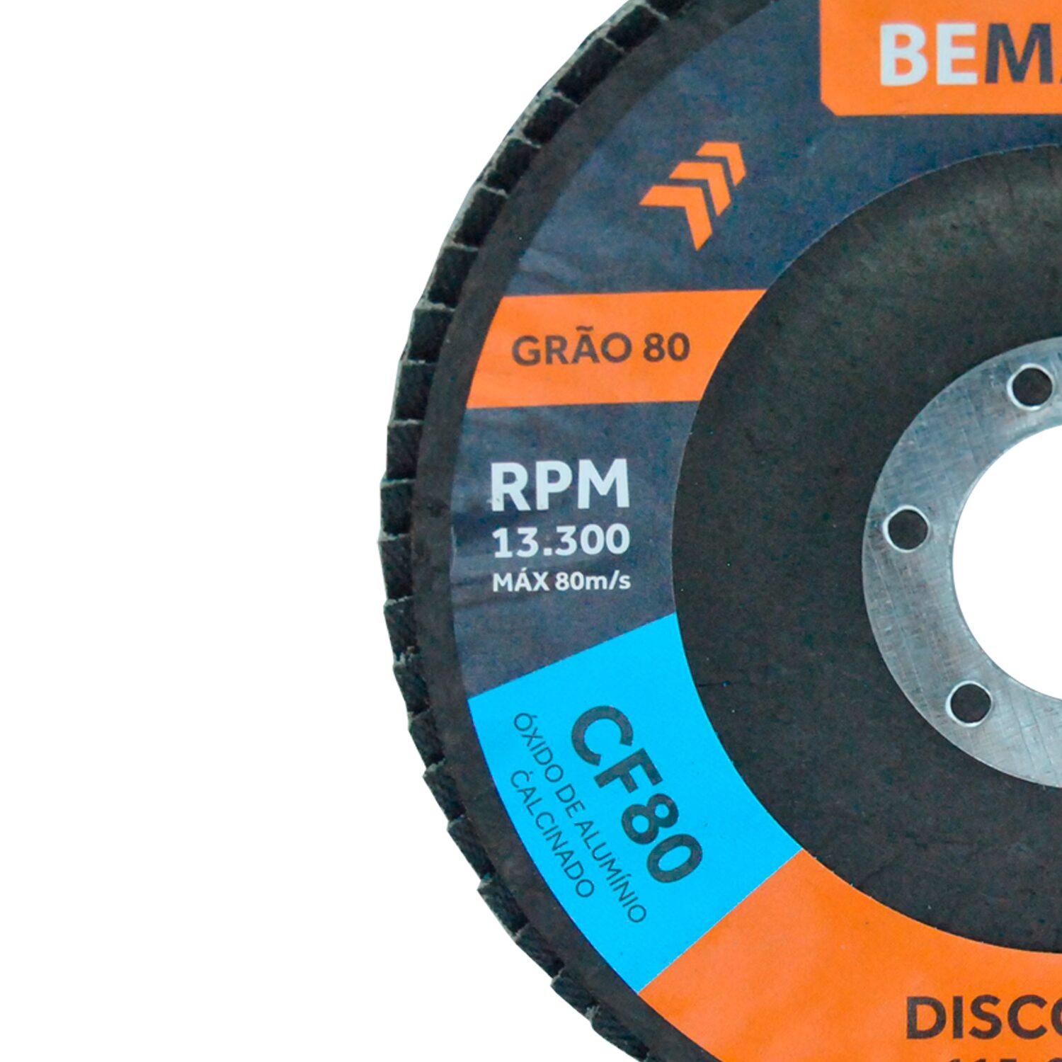 Disco Flap Cônico de Óx. de Alumínio Calcinado – 115x22,2mm CF 80 - Imagem 2