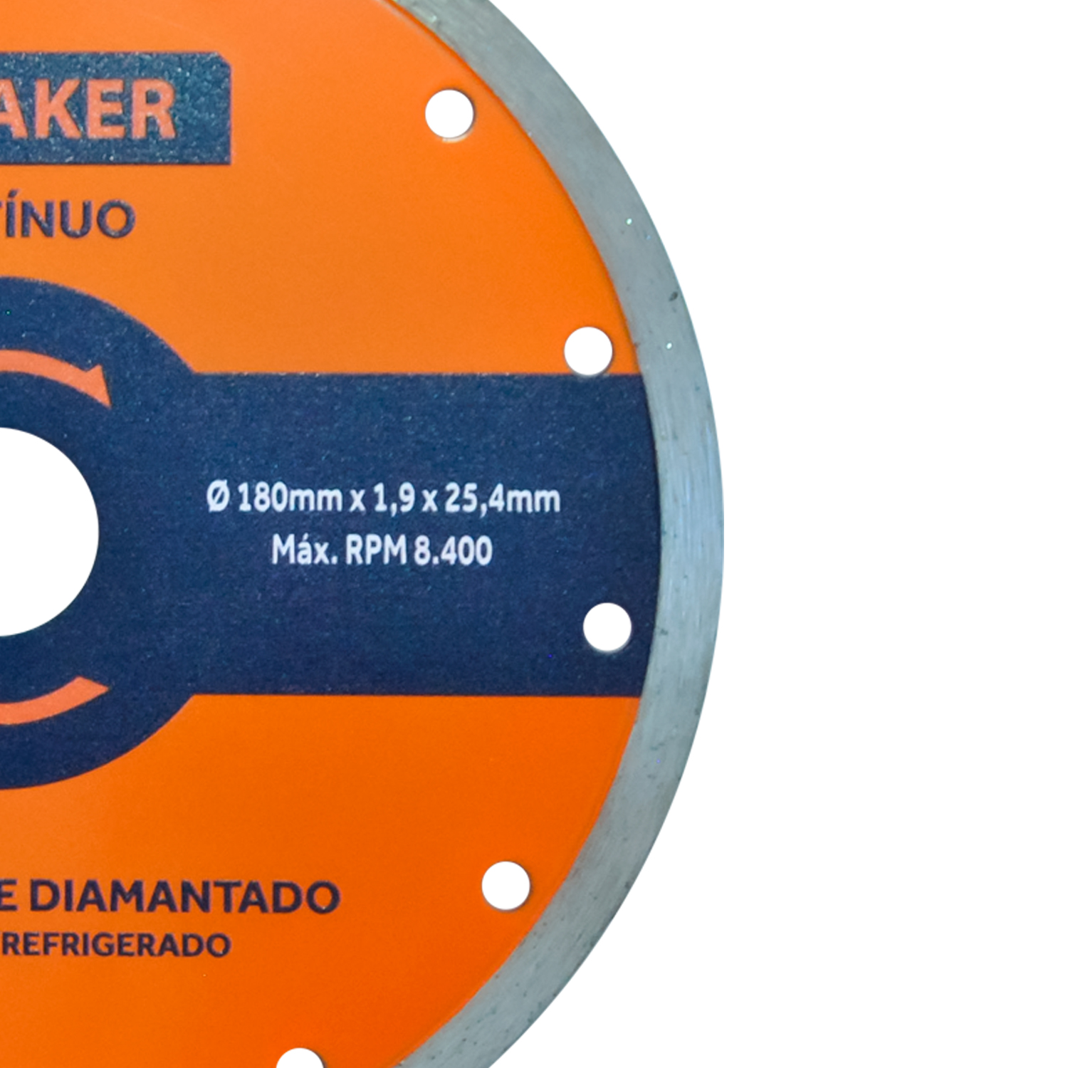 Disco de Corte Diamantado Contínuo - 180x1,9x25,4 mm - Imagem 3