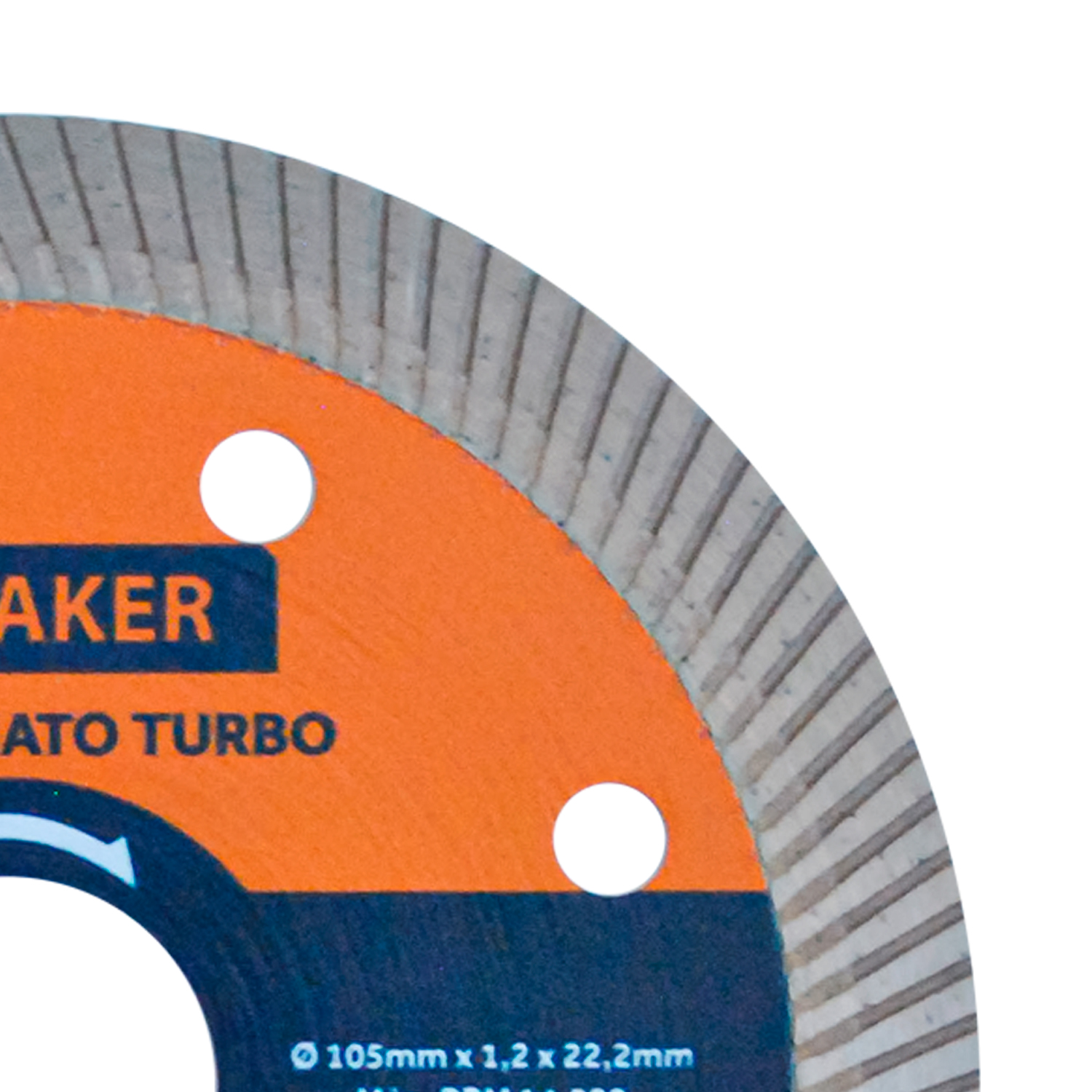 Disco de Corte Diamantado Porcelanato Turbo - 105x1,2x22,22 mm - Imagem 5