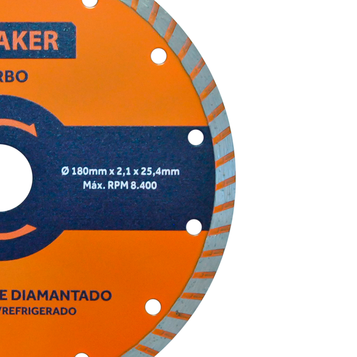 Disco de Corte Diamantado Turbo - 180x2,1x25,4 mm - Imagem 3
