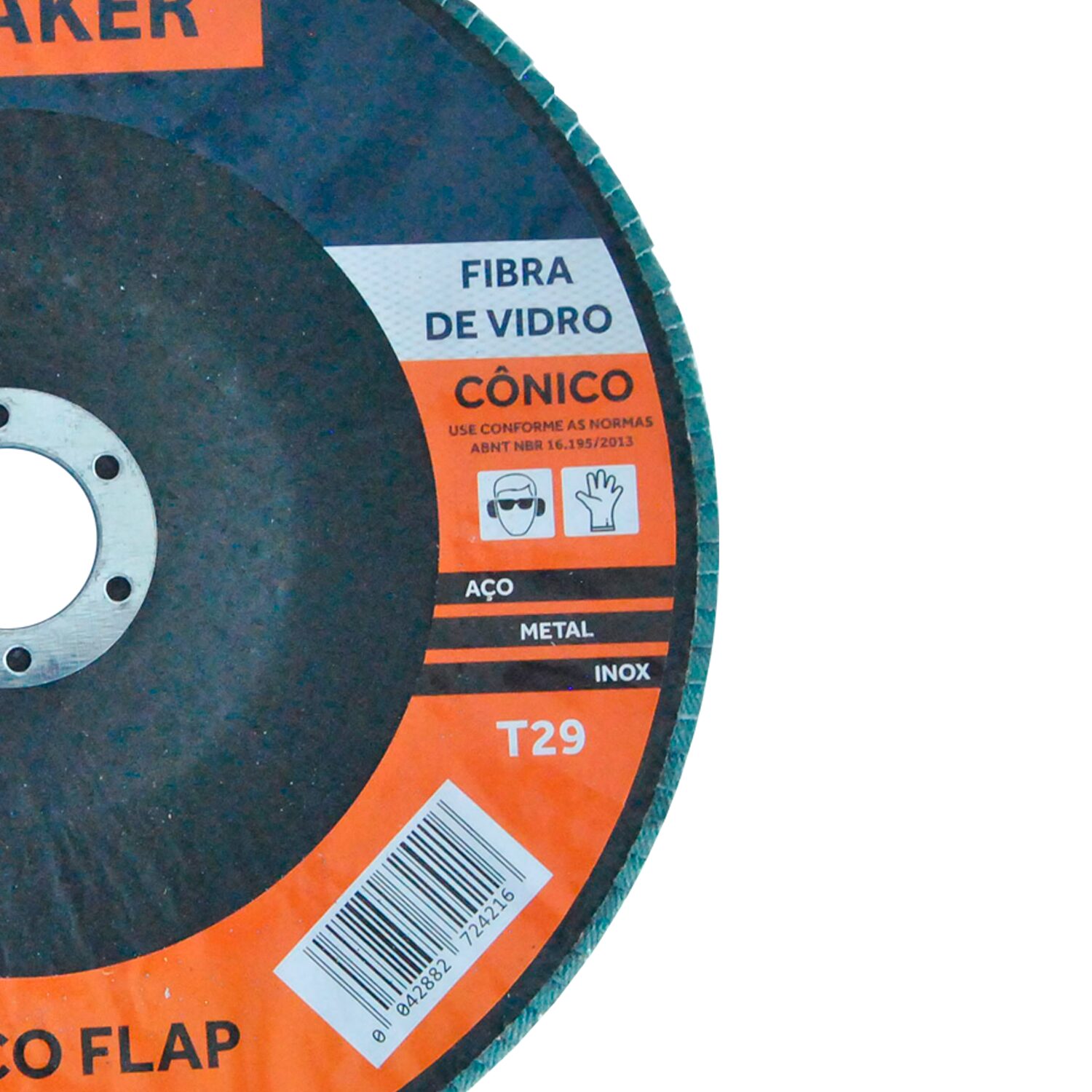 Disco Flap Cônico de Óx. de Zircônio – 180x22,2mm ZF100 - Imagem 3