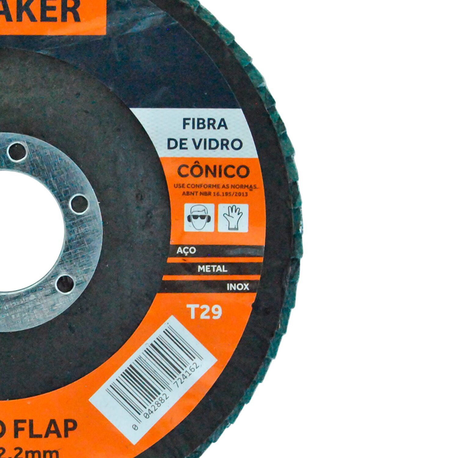 Disco Flap Cônico de Óx. de Zircônio – 115x22,2mm ZF100 - Imagem 3