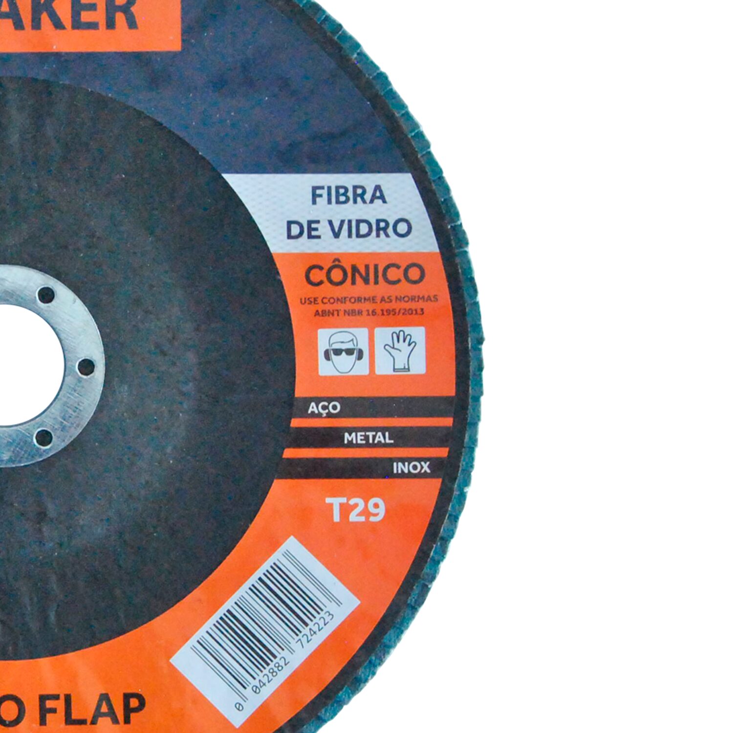 Disco Flap Cônico de Óx. de Zircônio – 180x22,2mm ZF120 - Imagem 3