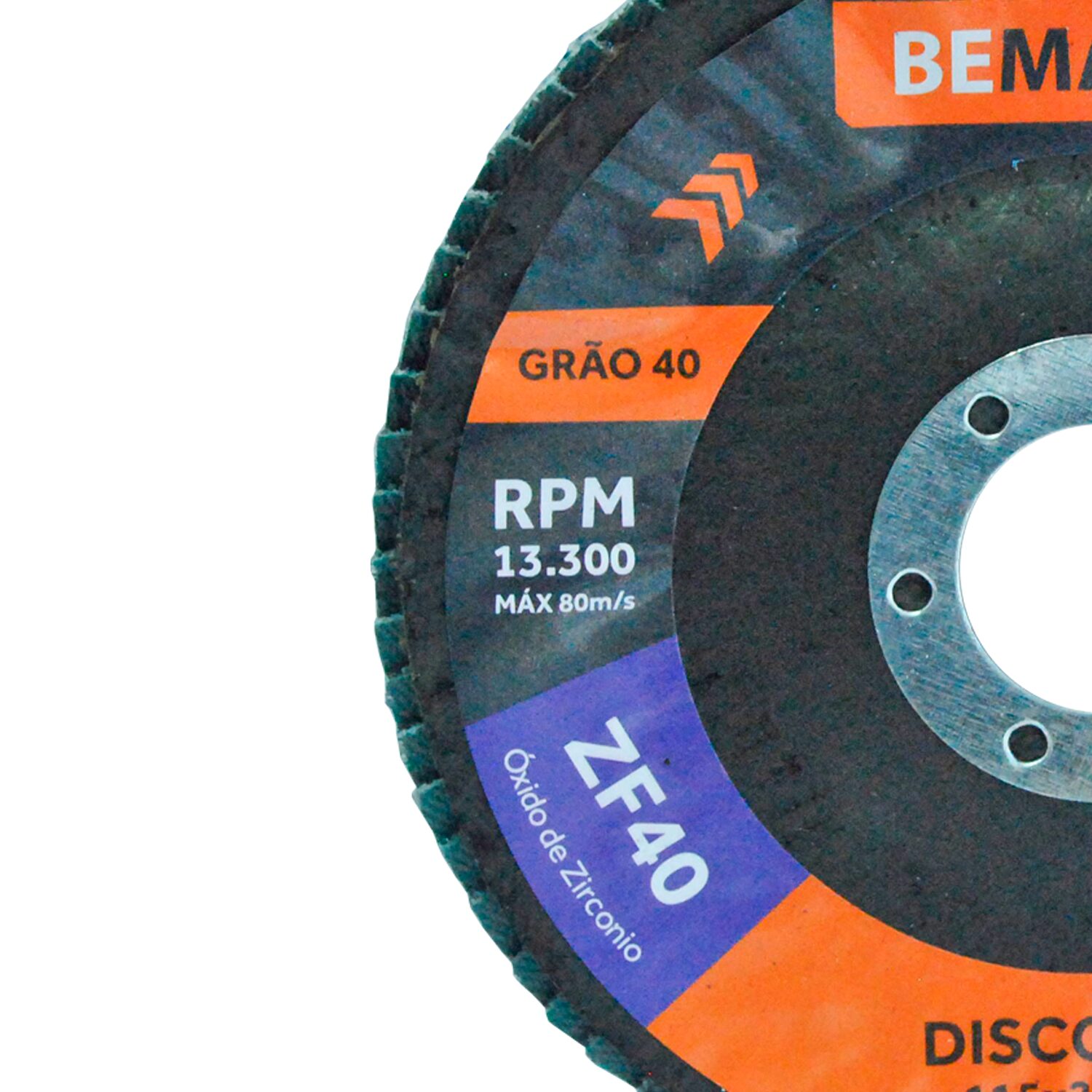 Disco Flap Cônico de Óx. de Zircônio – 115x22,2mm ZF 40 - Imagem 2