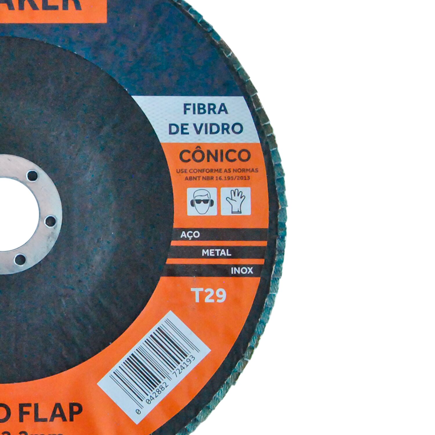 Disco Flap Cônico de Óx. de Zircônio – 180x22,2mm ZF 60 - Imagem 3