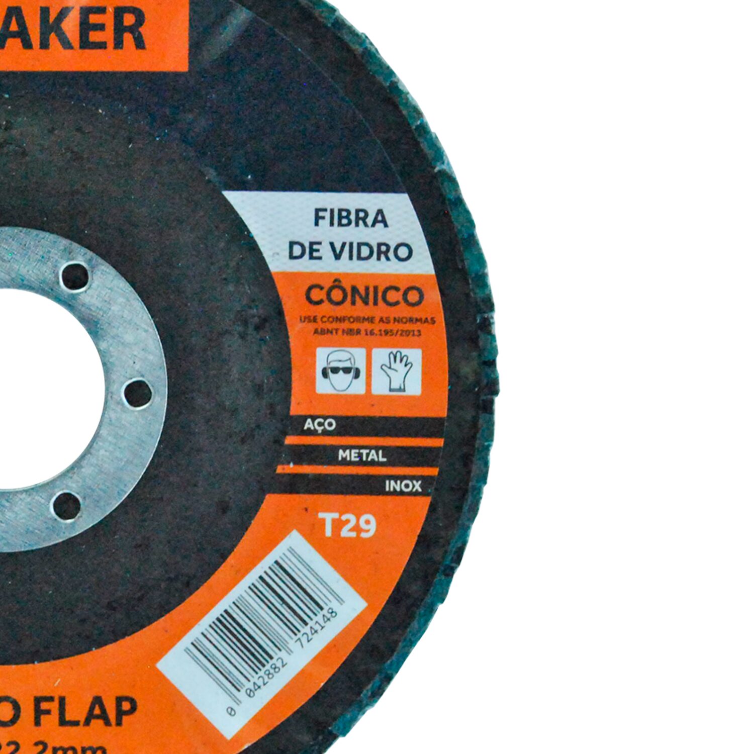 Disco Flap Cônico de Óx. de Zircônio – 115x22,2mm ZF 60 - Imagem 3