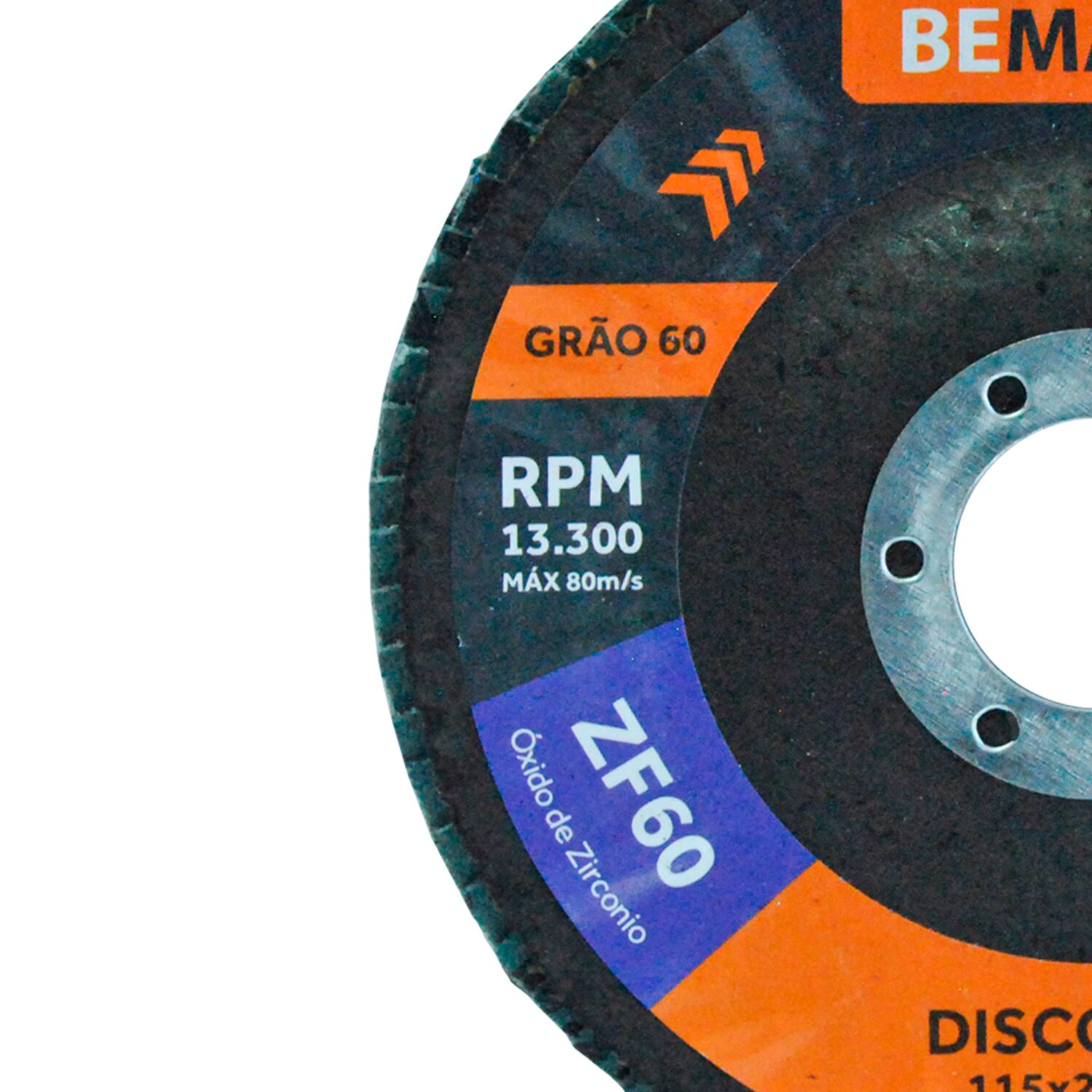 Disco Flap Cônico de Óx. de Zircônio – 115x22,2mm ZF 60 - Imagem 2