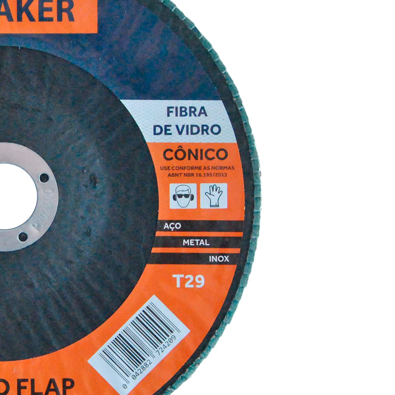 Disco Flap Cônico de Óx. de Zircônio – 180x22,2mm ZF 80 - Imagem 3