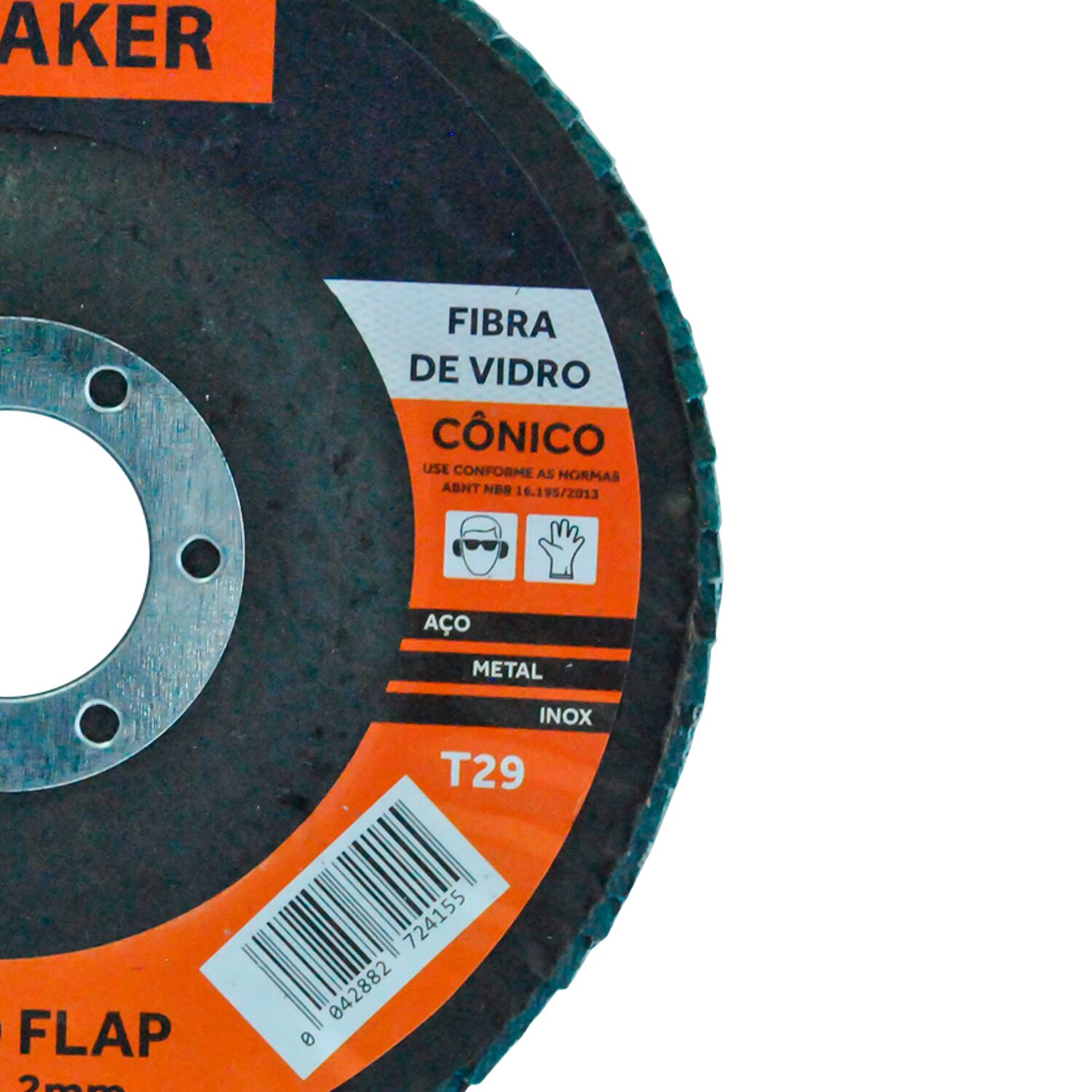 Disco Flap Cônico de Óx. de Zircônio – 115x22,2mm ZF 80 - Imagem 3